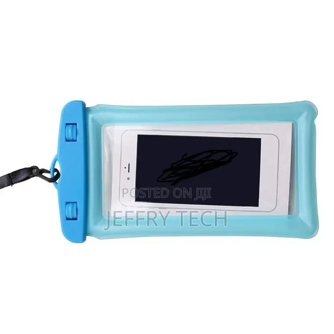 Clear Waterproof Dry Pouch Phone Cover Underwater-Blue