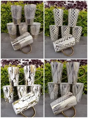 Set of 6 Golden Mugs