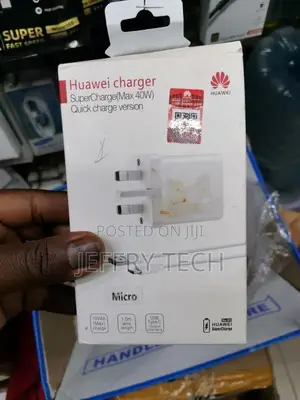 Huawei Supercharge 40W Fast Charger and 5A Micro Cable