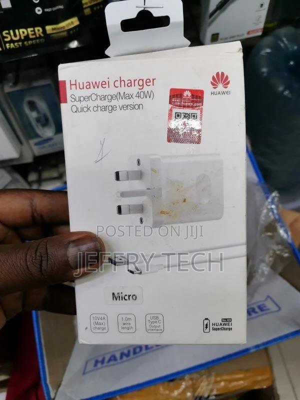 Huawei Supercharge 40W Fast Charger and 5A Micro Cable