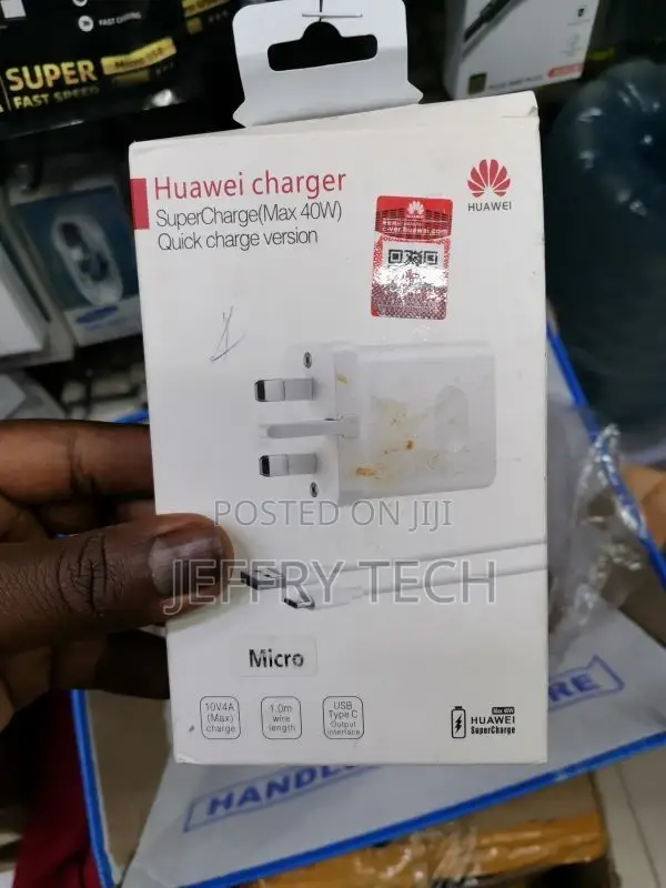 Huawei Supercharge 40W Fast Charger and 5A Micro Cable