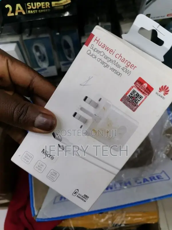 Huawei Supercharge 40W Fast Charger and 5A Micro Cable