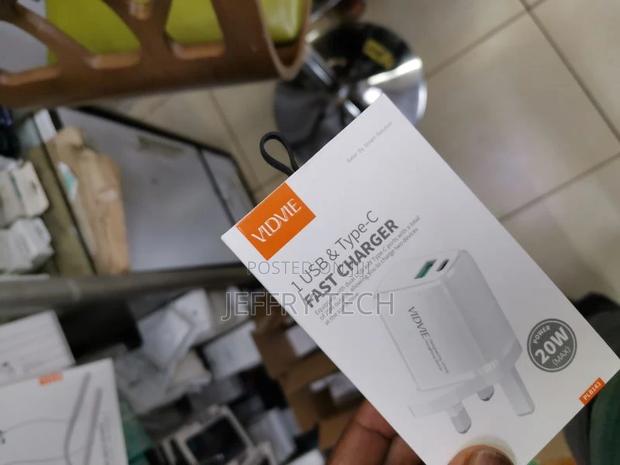 VIDVIE 20 Watt USB C Power Adapter PD 3.0 UK Charger