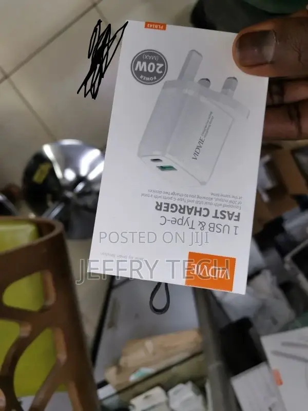 VIDVIE 20 Watt USB C Power Adapter PD 3.0 UK Charger