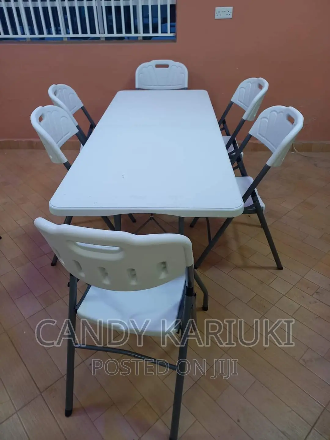 6 Seater Events Foldable Outdoor Set
