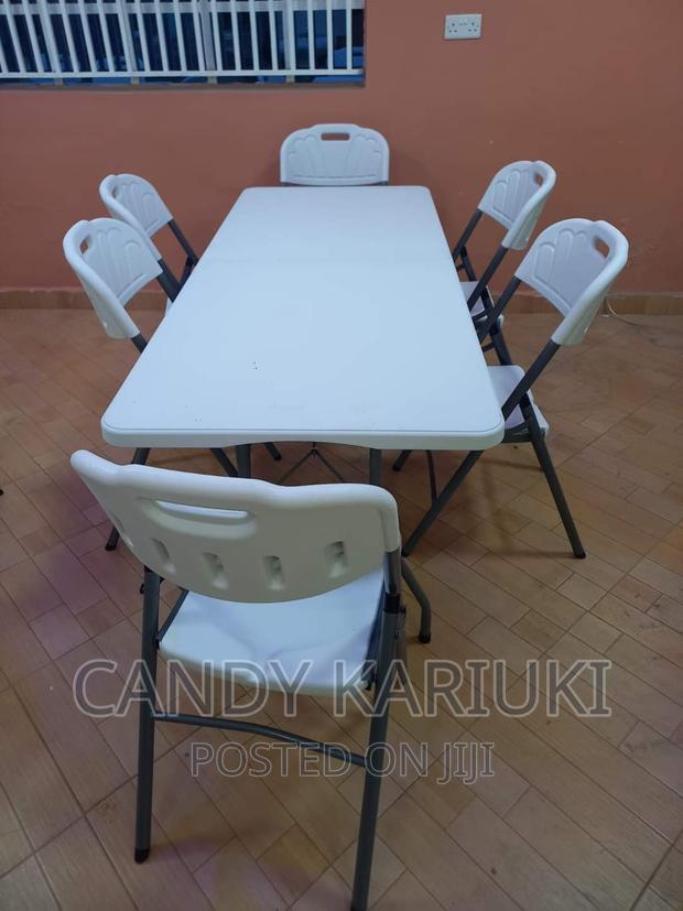 6 Seater Events Foldable Outdoor Set