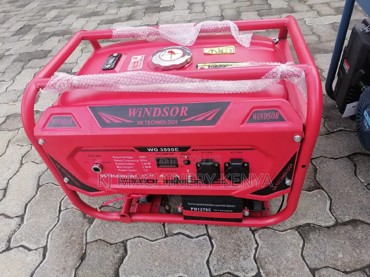 Windsor Petrol Powered Generator -7.5hp With Wheel