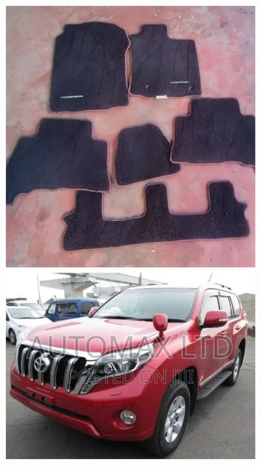 Original Ex-Japan Toyota Land Cruiser Prado J150 Floor Mats (Black)