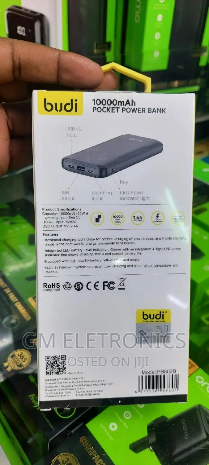 Budi Portable Powerbank 10000mah.