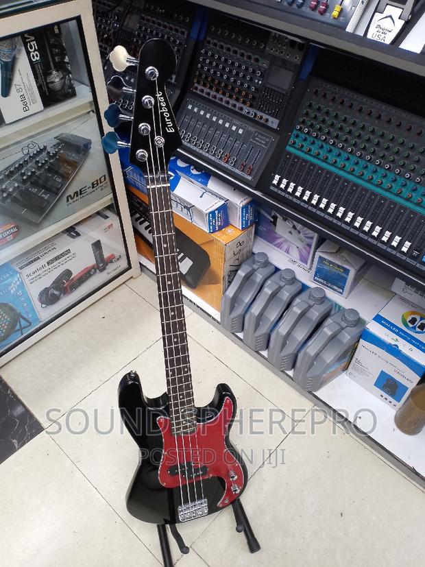 Eurobeat 4 String Passive Bass Guitar Plus Guitar Stand - main view