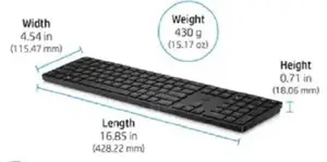 ,HP 650 Wireless Keyboard and Mouse Combo - Black