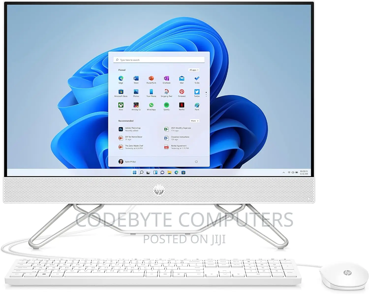 New Desktop Computer HP AiO 24 8GB Intel Core I5 HDD+SSD 256GB