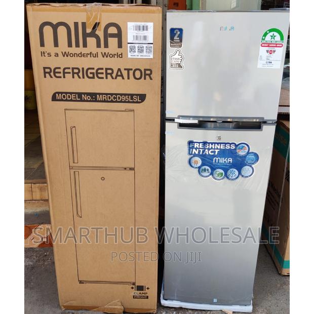 *Mika 168litres Double Door Fridge Available
