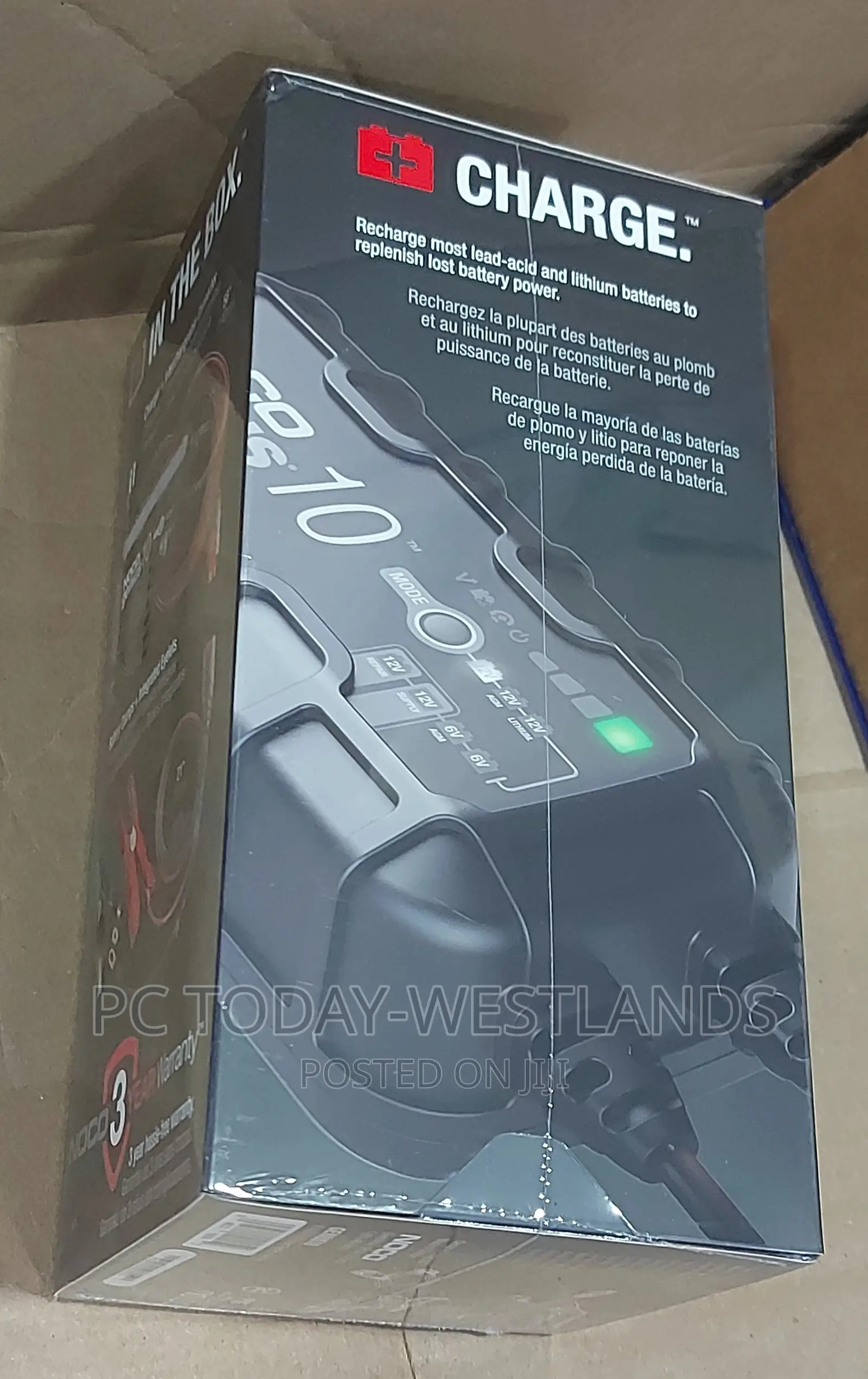 NOCO GENIUS10, 10A Smart Car Battery Charger, 6V and 12V