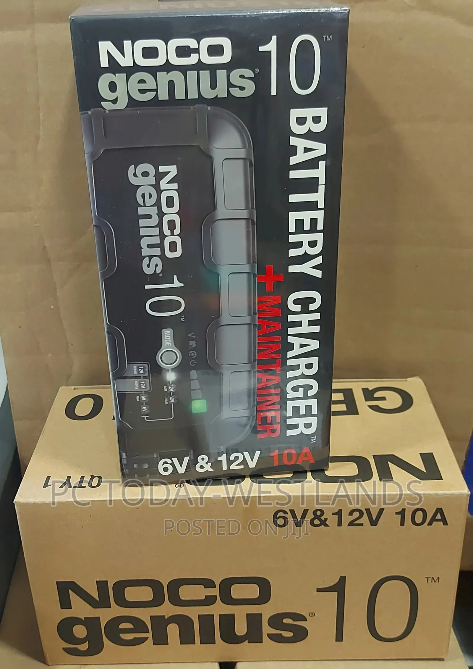 NOCO GENIUS10, 10A Smart Car Battery Charger, 6V and 12V