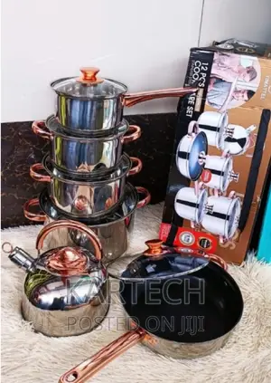 12 PCS Yiamitei Stainless Cookware Set