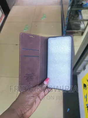 Caseme Leather Flip Case for Oppo A78( Coffee Brown)