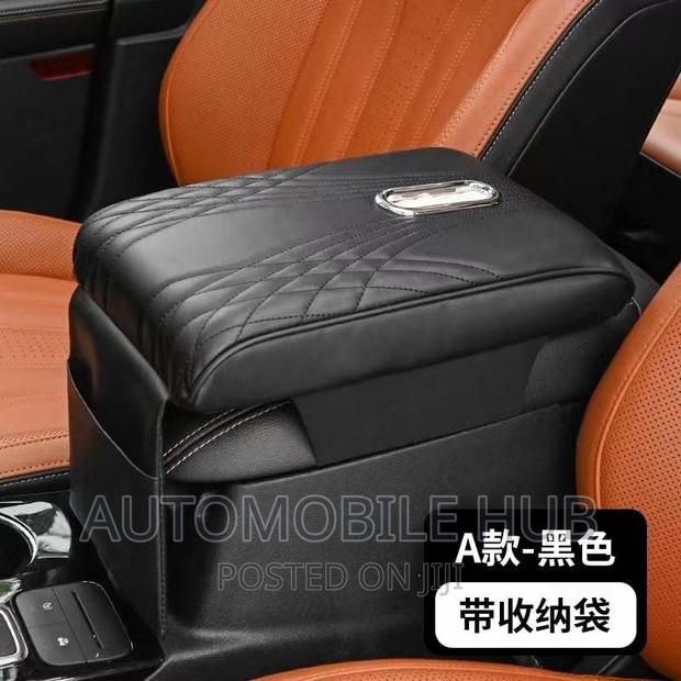 Universal Black Car Armrest Tissue Pocket - main view