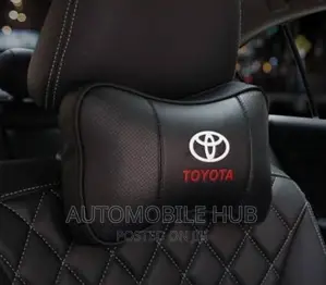2pcs Leather Car Breathable Toyota Headrest Cusion