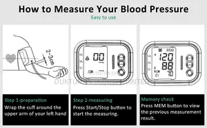 Digital Blood Pressure Machine With Oxymeter Hypertension
