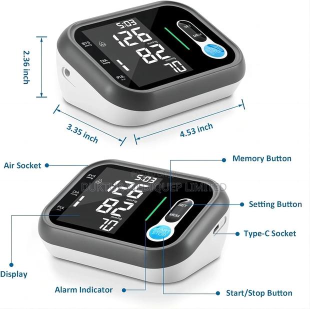 Digital Blood Pressure Machine With Oxymeter Hypertension - thumbnail 3