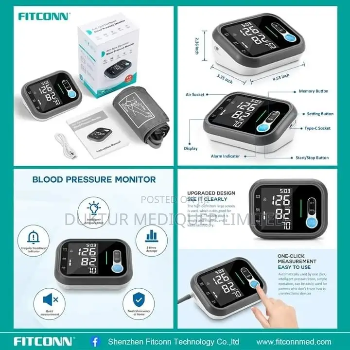 Digital Blood Pressure Machine With Oxymeter Hypertension