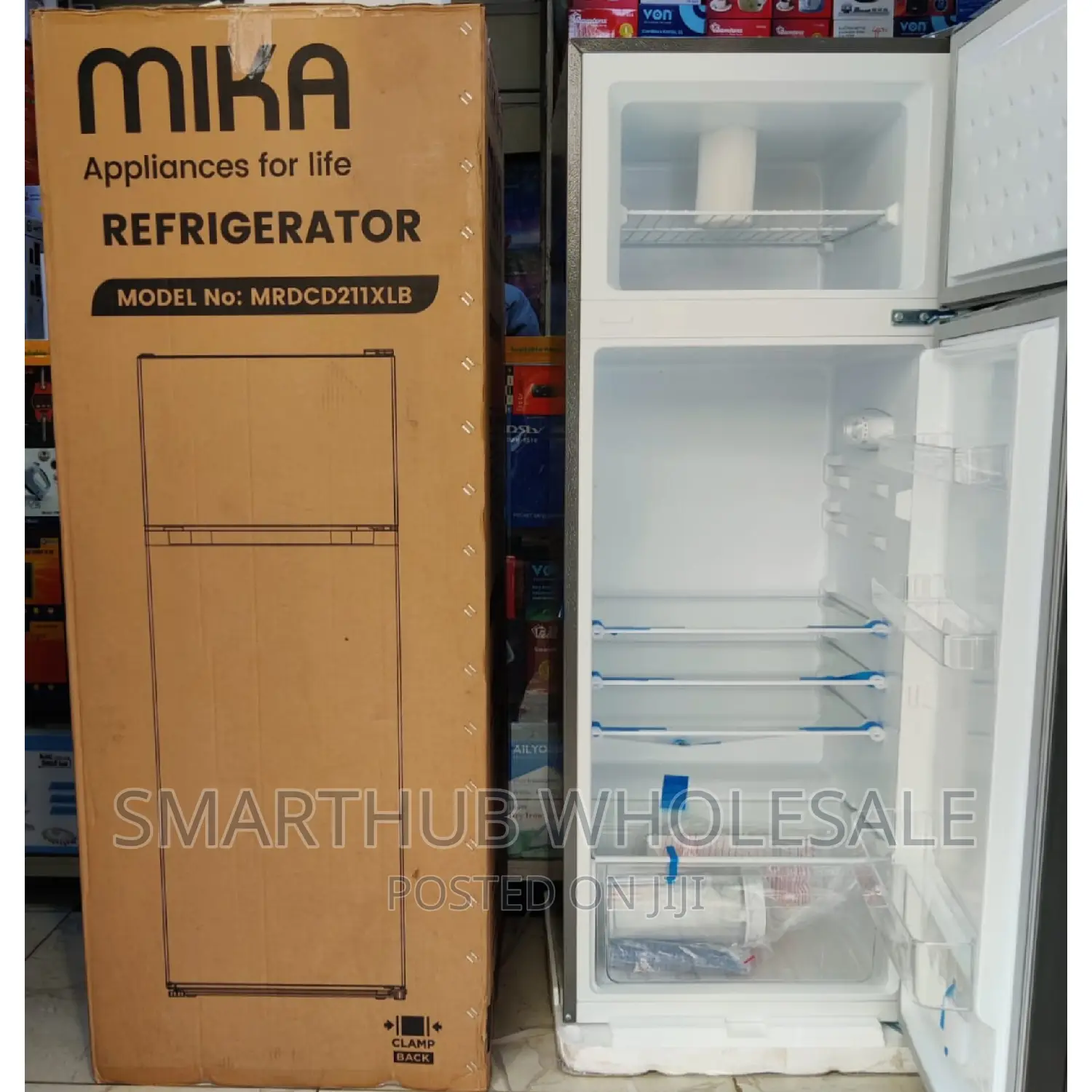 Frigde 211litres Double Door Mika Refrigerator