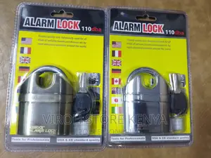 Alarm Padlock 110dba Siren Lock With Anti-Theft Shackles