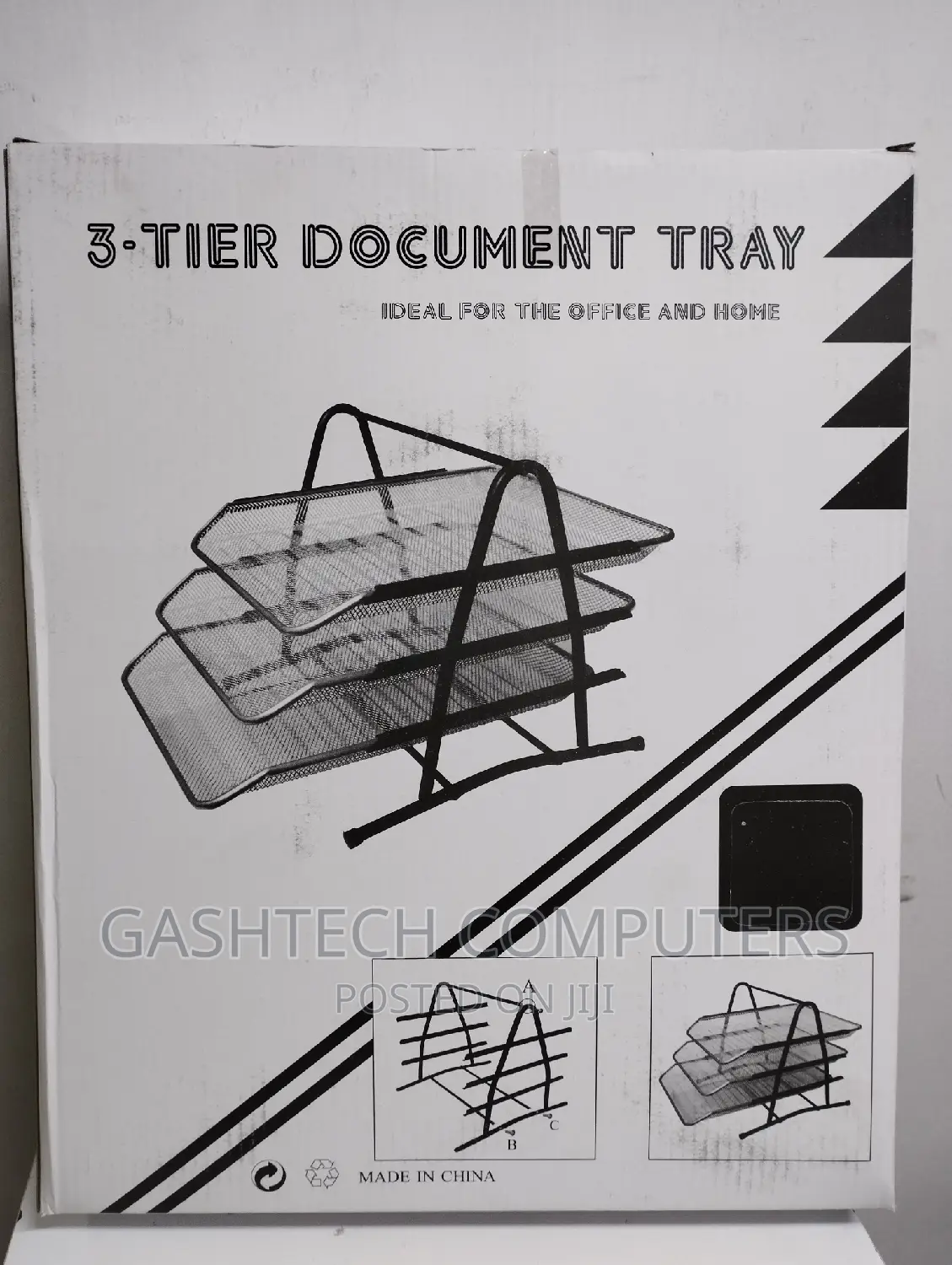 3-Tier Document Tray Metallic 3 Tier Document Tray Metallic