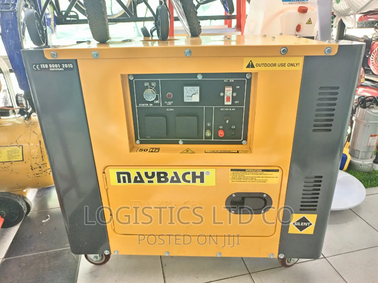 Original Yellow Maybach 10kva Silent Diesel Generator