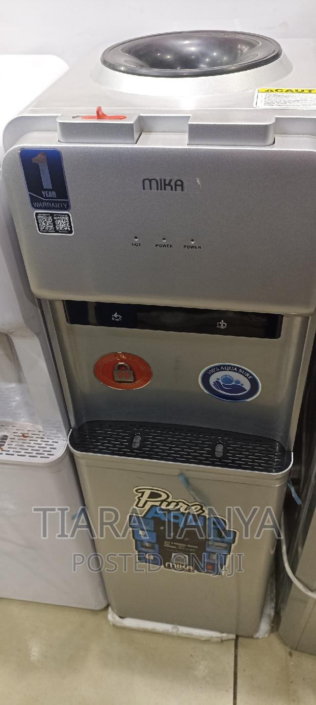 Mika Hot and Cold Silver Free Standing Water Dispenser - main view
