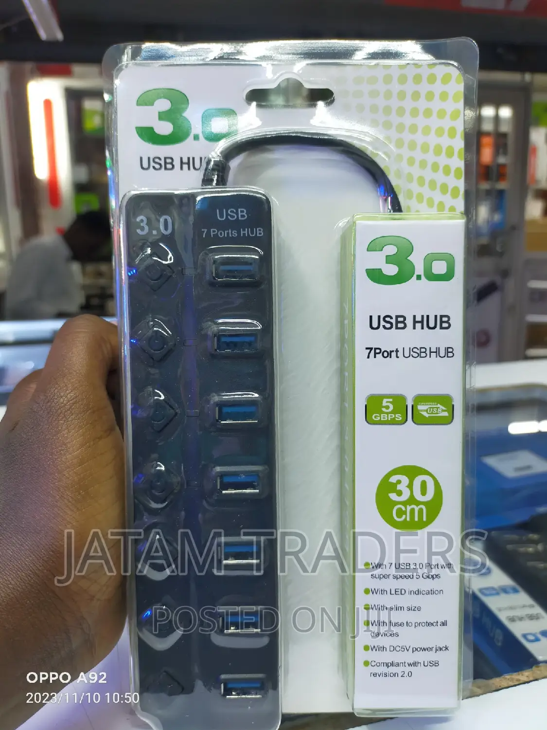 7 Ports USB Hub With LED Indication