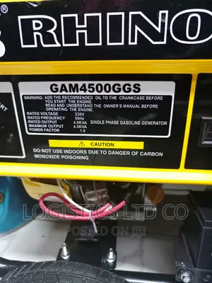 Rhino GAM4500GGS 4.5KVA Potable Petrol Generator