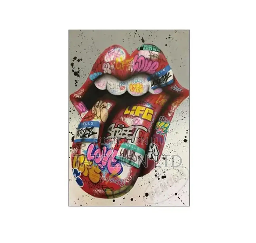 Tongue Canvas Wall Art A2