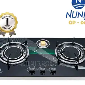 Nunix 3 Burner Low Gas Consumption Glass Top Infrared Cooker