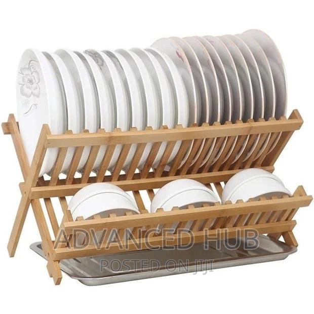 Foldable Bamboo Dishrack - thumbnail 3