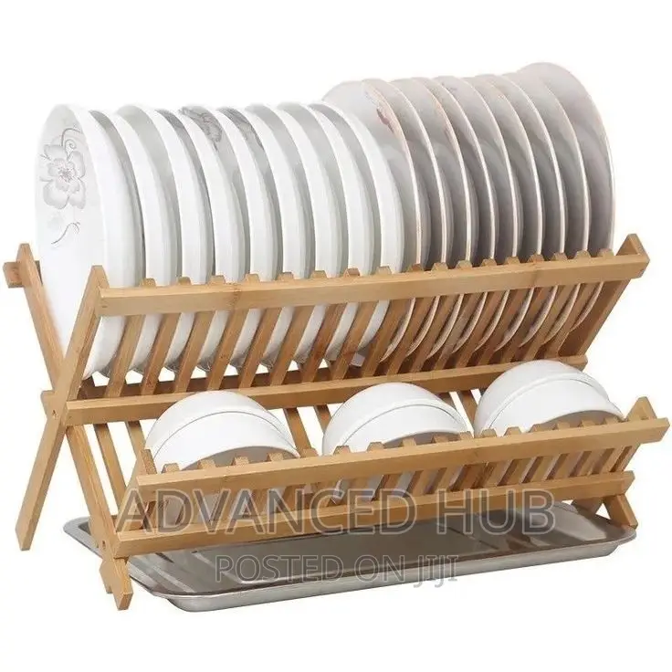 Foldable Bamboo Dishrack