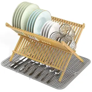 Foldable Bamboo Dishrack