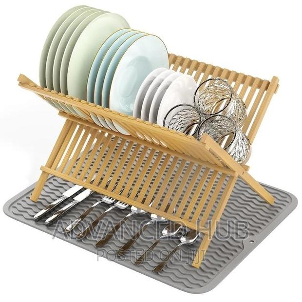 Foldable Bamboo Dishrack - thumbnail 4