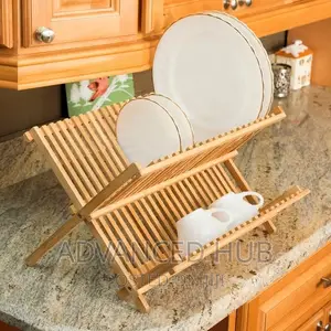 Foldable Bamboo Dishrack