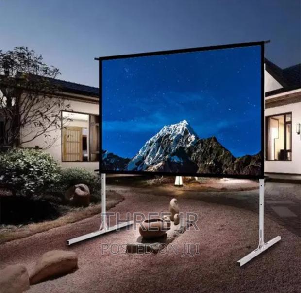 Have a Night Event. Use Our Framed Projection Screen. - main view