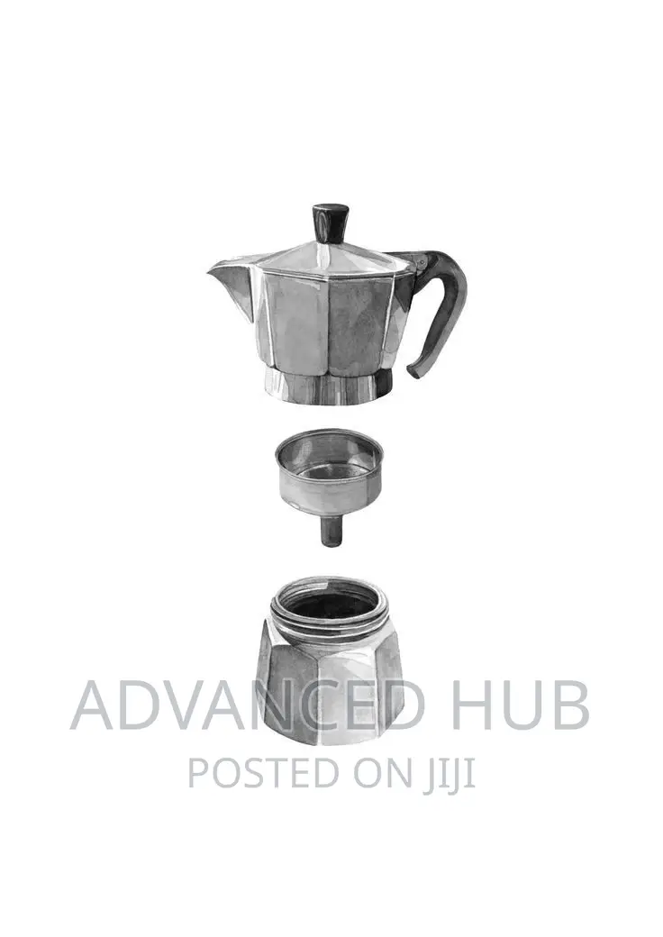 Aluminium Moka Coffee Pot 12tazze