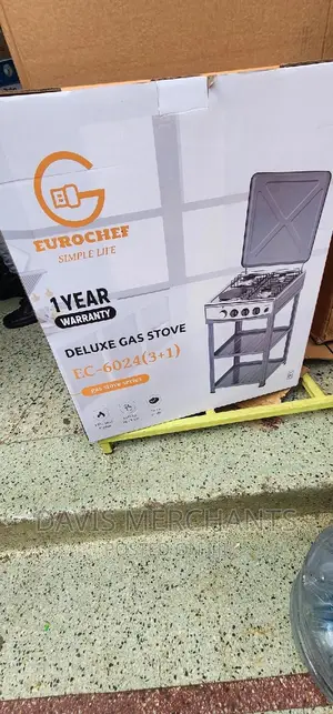 Cooker With Stand, 3 Gas Cooker Stoves and 1 Electric
