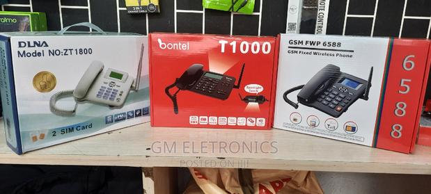DUAL SIM Card GSM Fixed Wireless Phone. - thumbnail 2