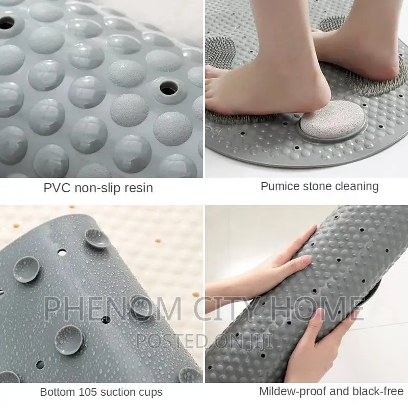 Anti Skid Bathroom Mat With Pumice Stone
