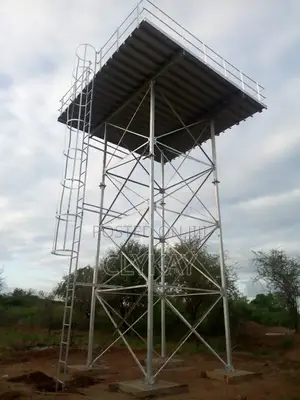 Erect Assemble Steel Water Tank Steel Tower