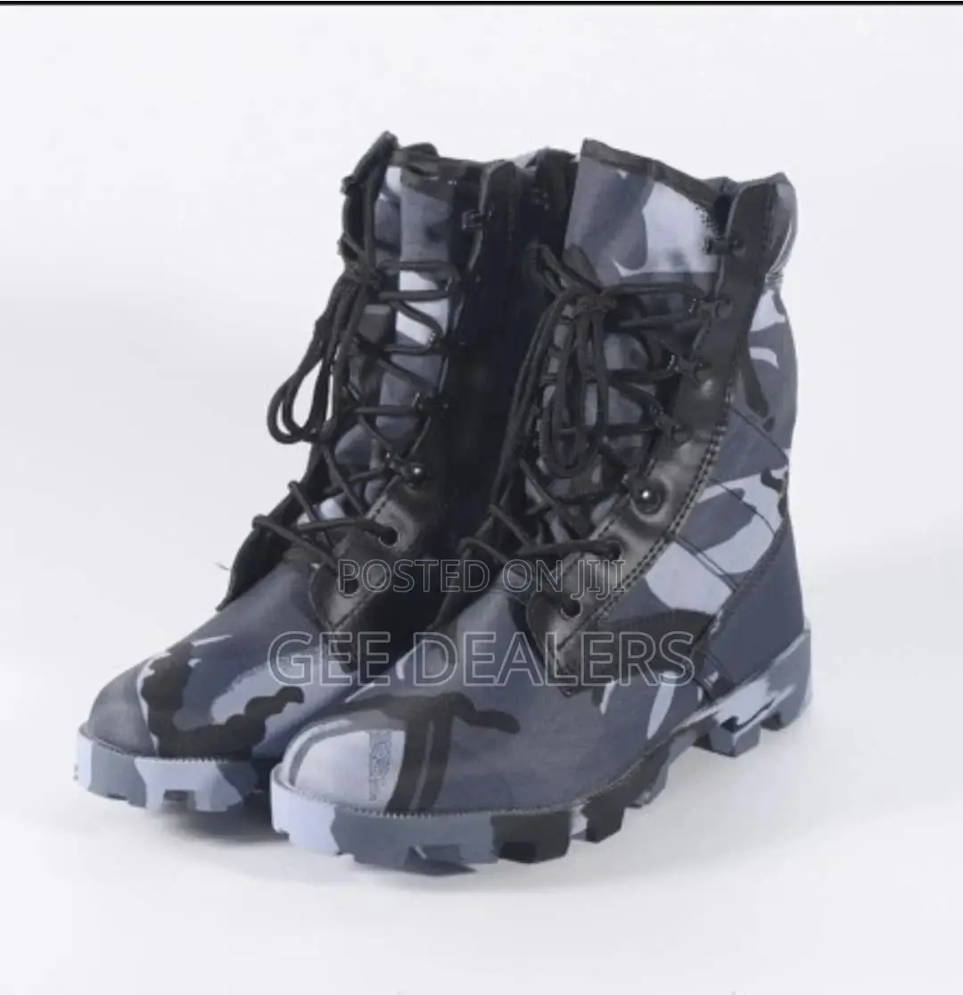 Camouflage Black Military Tactical Boots