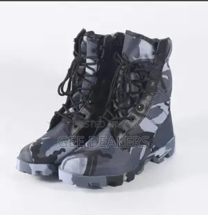 Camouflage Black Military Tactical Boots