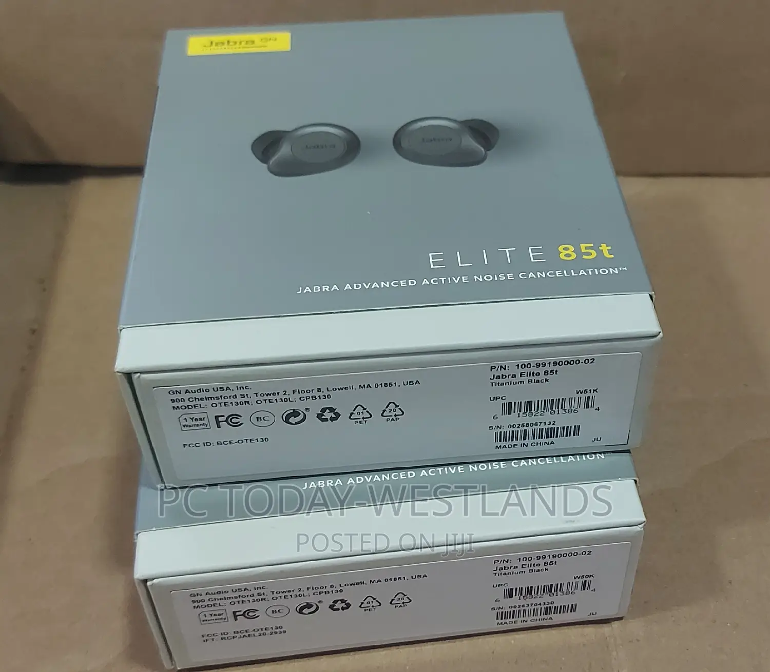 Jabra Elite 85t True Wireless Bluetooth Earbuds, Titanium BK