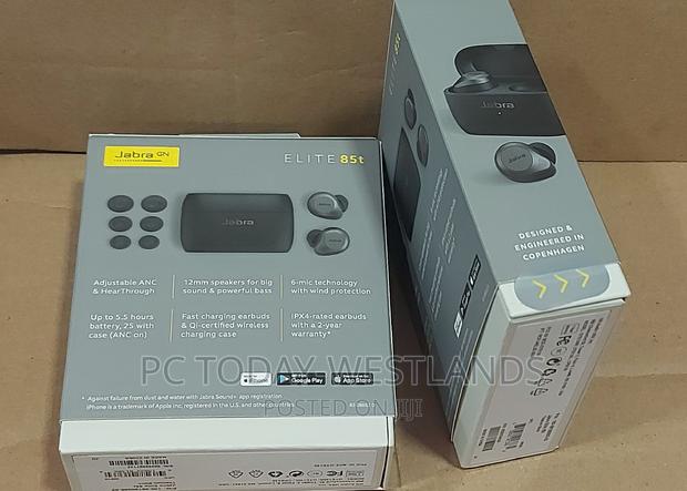 Jabra Elite 85t True Wireless Bluetooth Earbuds, Titanium BK - thumbnail 2